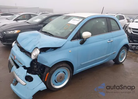 2015 Fiat 500 1957 Edition from USA, damaged, VIN 3C3CFFCR9FT575786